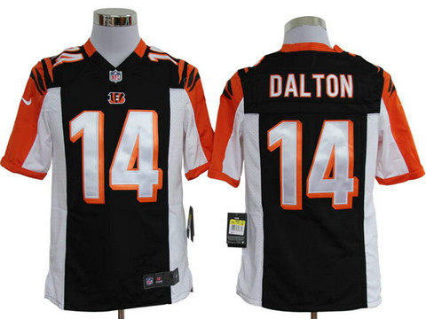 NFL Cincinnati Bengals 14 Quarterback Andy Dalton Nike Black Game Nike Nfl jersey